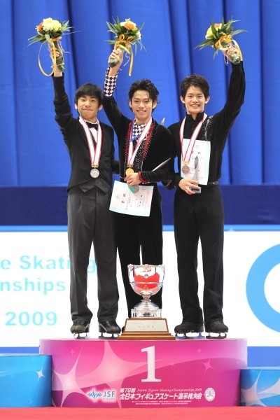 2009年 第78回全日本フィギュアスケート選手権の表彰式