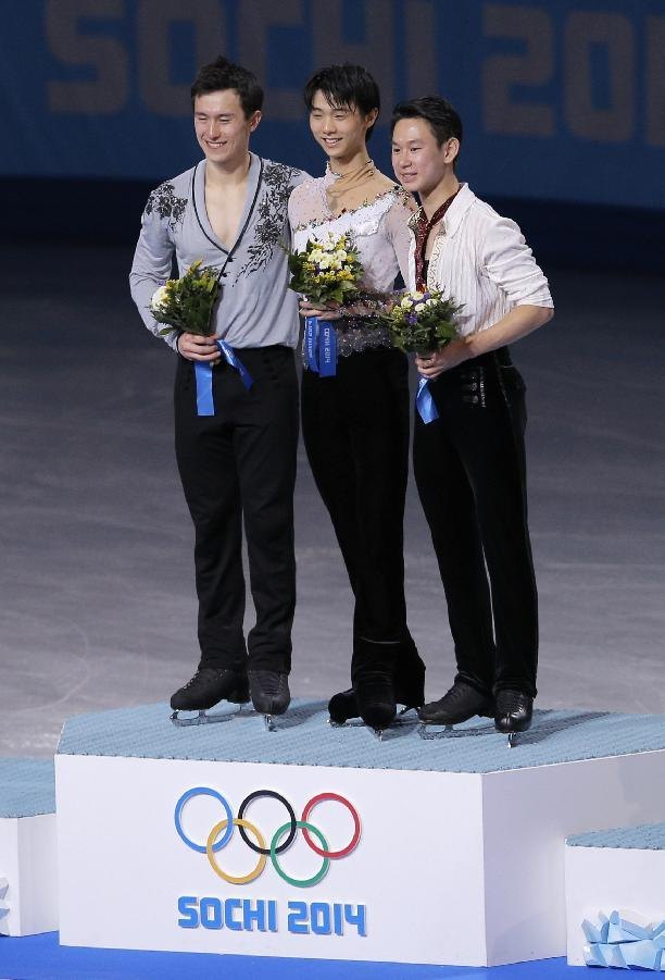 羽生結弦　ソチオリンピック表彰台